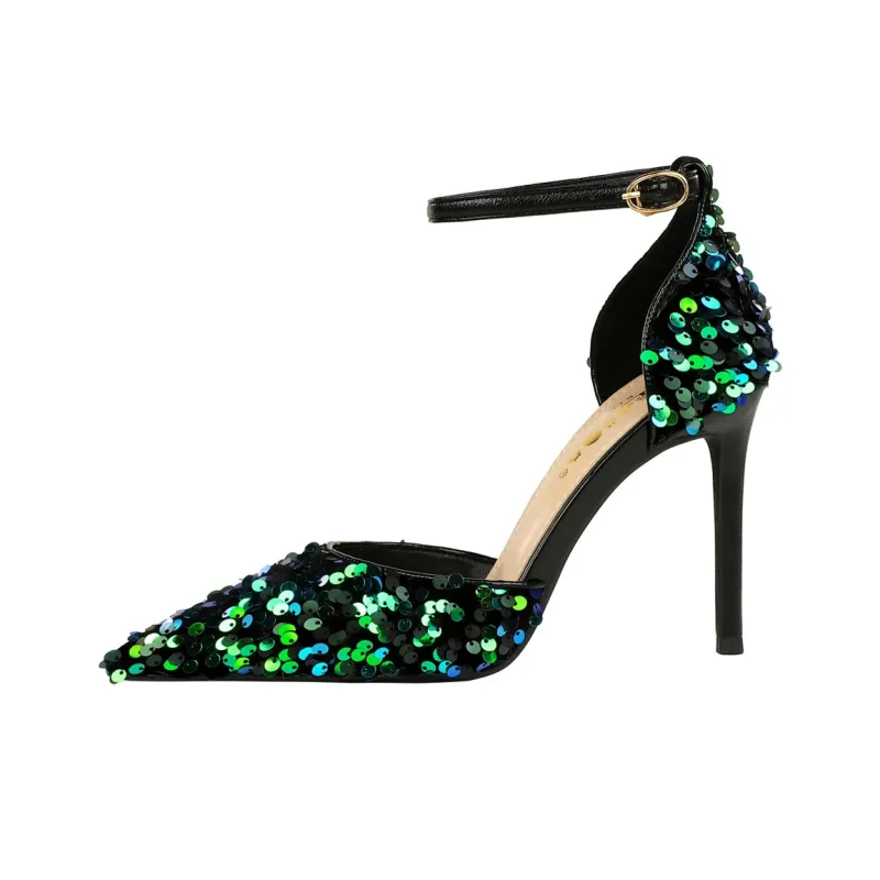 QITUMAUL Slim Heel High Heels 10cm Women's-10