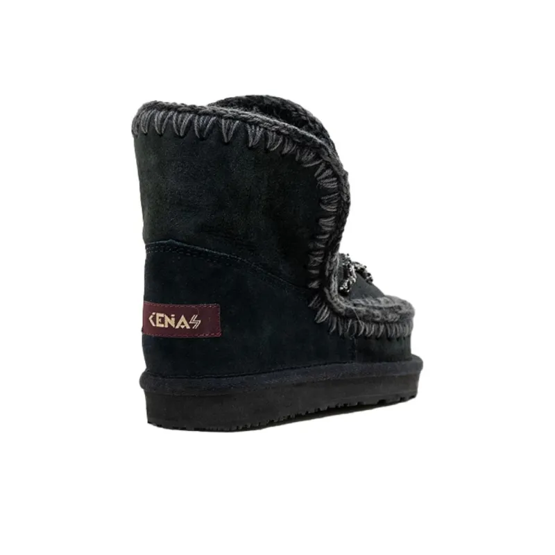 K.D.KENAZ Fashion Snow Boots Women's Black-3