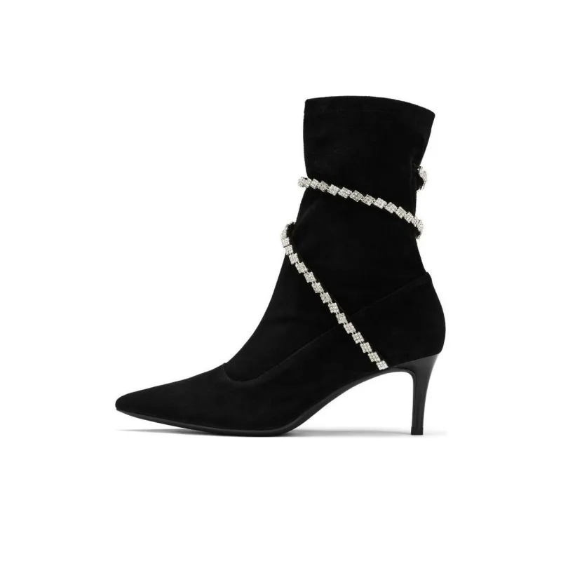 73Hours Galaxy Encircled Ankle Boots Women's Black-0