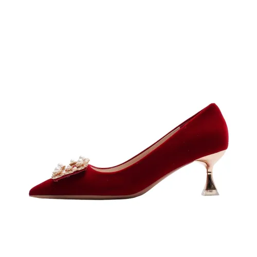 TADSW Slim Heel High Heels Women's Red