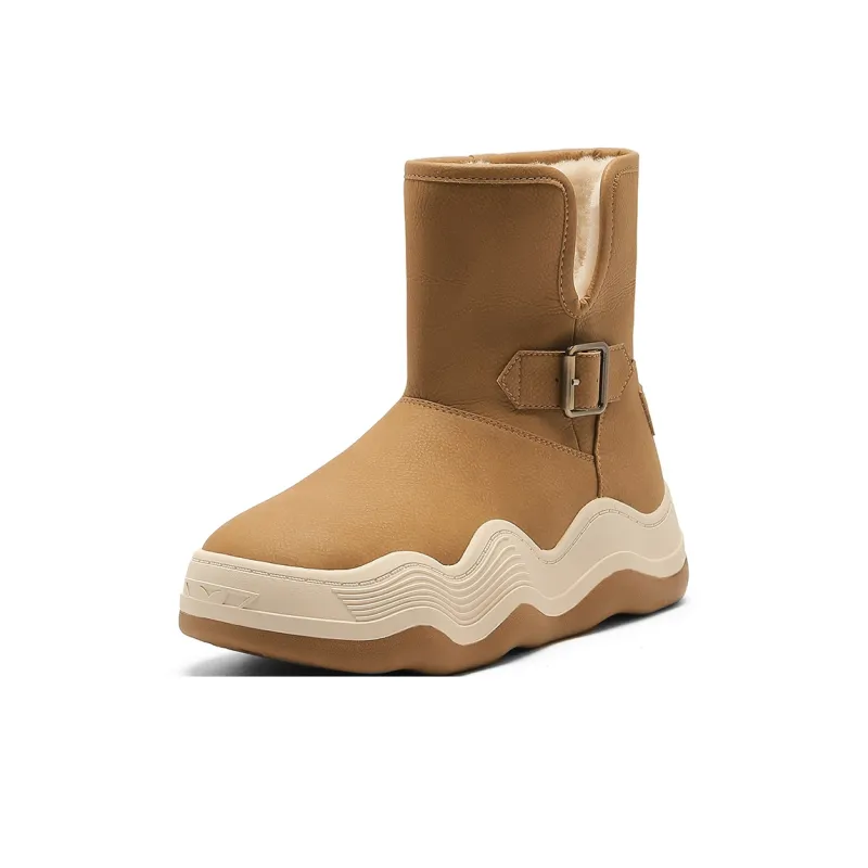 SMILEY Snow Boots Women's Yellow-2