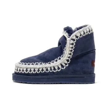 K.D.KENAZ Warm Wear Resistant Slip Resistant Short Fashion Snow Boots Women's Royal Blue