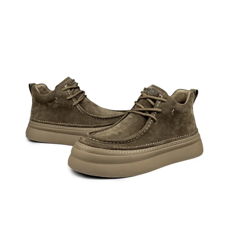 ZUOZHE Ankle Boots Platform Men's-7