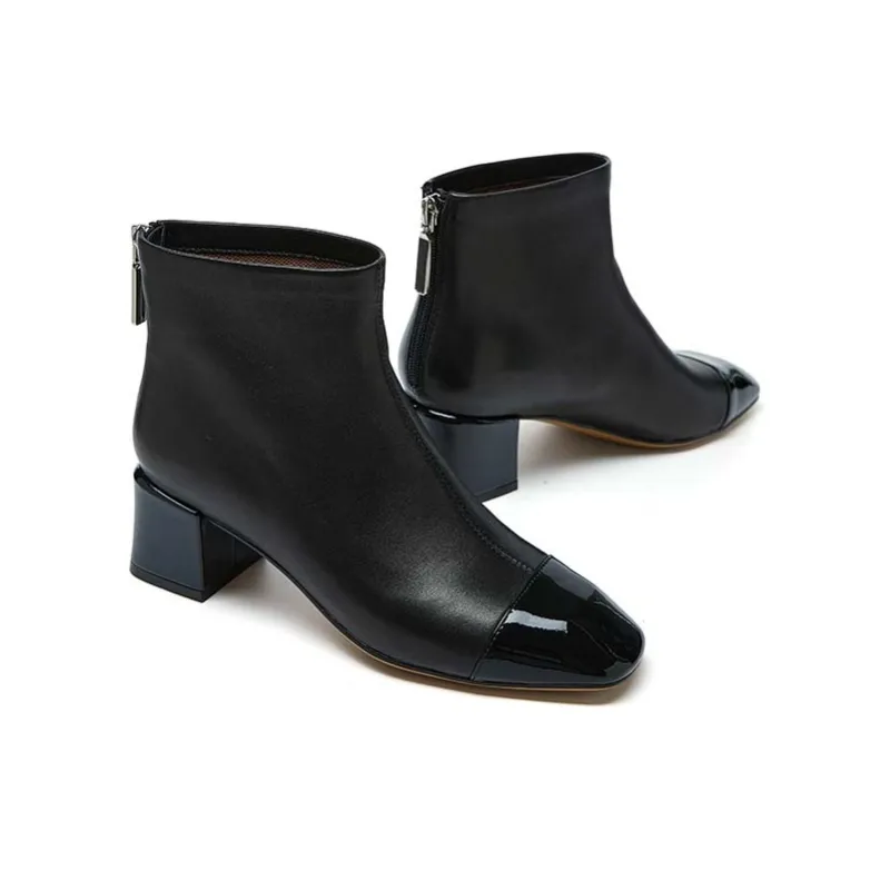 Marie Claire Ankle Boots 5.2cm Women's Midnight Paris Black-4