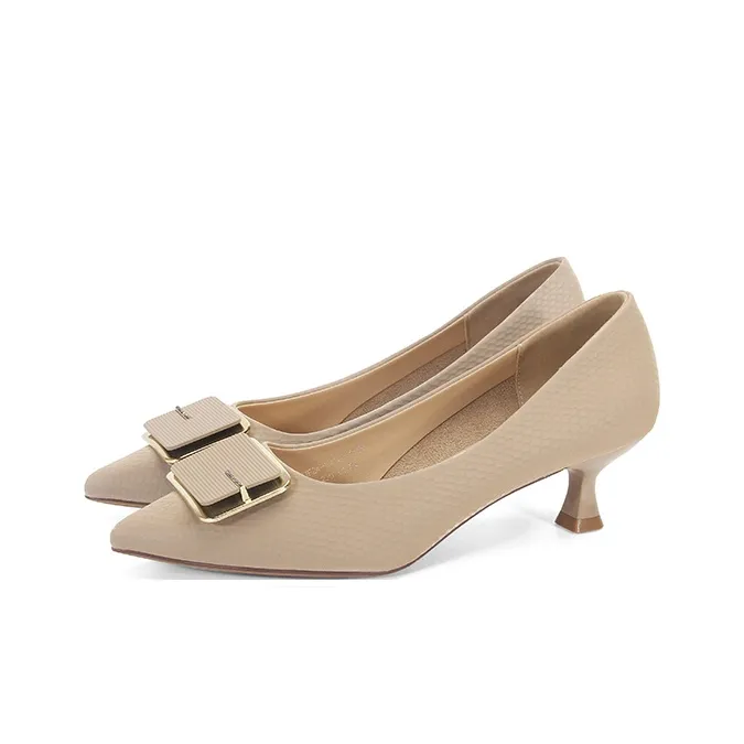 LESELE Chunky Heel High Heels Women's-12