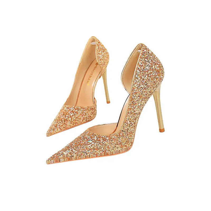 QITUMAUL Slim Heel High Heels 10.5cm Women's-17