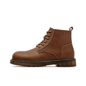 MADEN Ankle Length Martin Boot Men's Brown