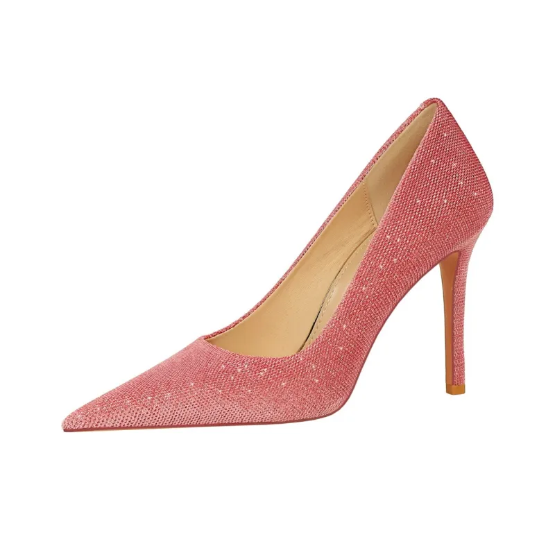 QITUMAUL Slim Heel High Heels Women's-25