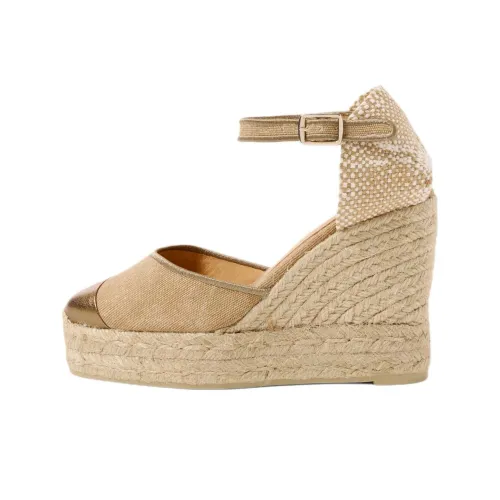 Castañer Wedge Heel High Heels Women's Brown Gold