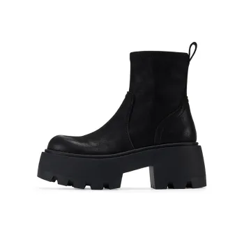 GG CC Trendy Platform Stretch Boots Workwear Ankle Boots 7.5cm Women's