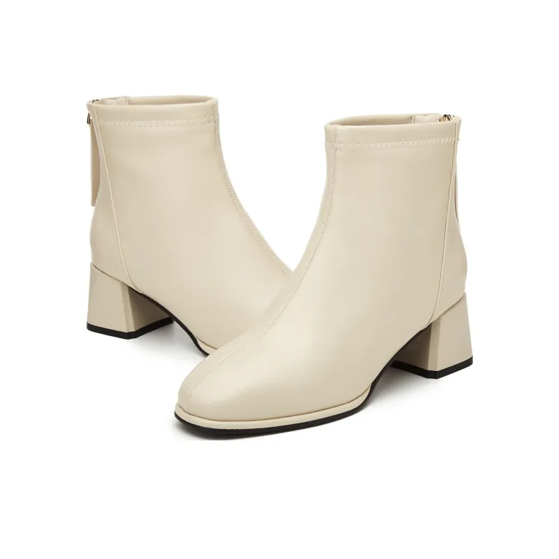 DAPHNE Ankle Boots Women's Black/Beige-10