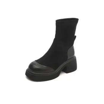 BAFFN Ankle Boots 6CM Women's Black