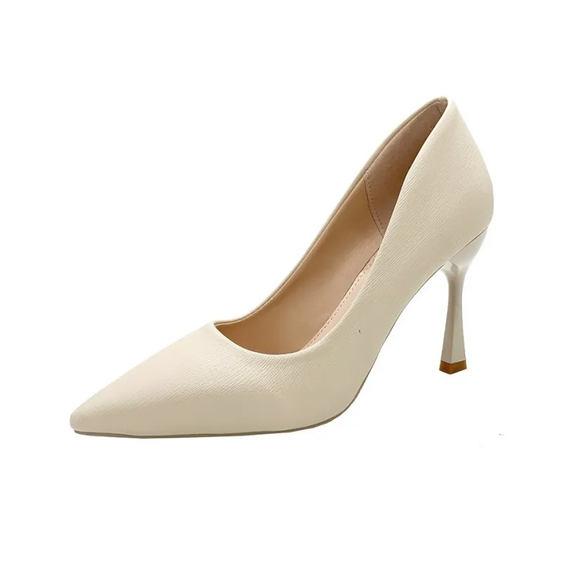 PARK DANCE High Heels Women's Beige/Apricot/Black-0