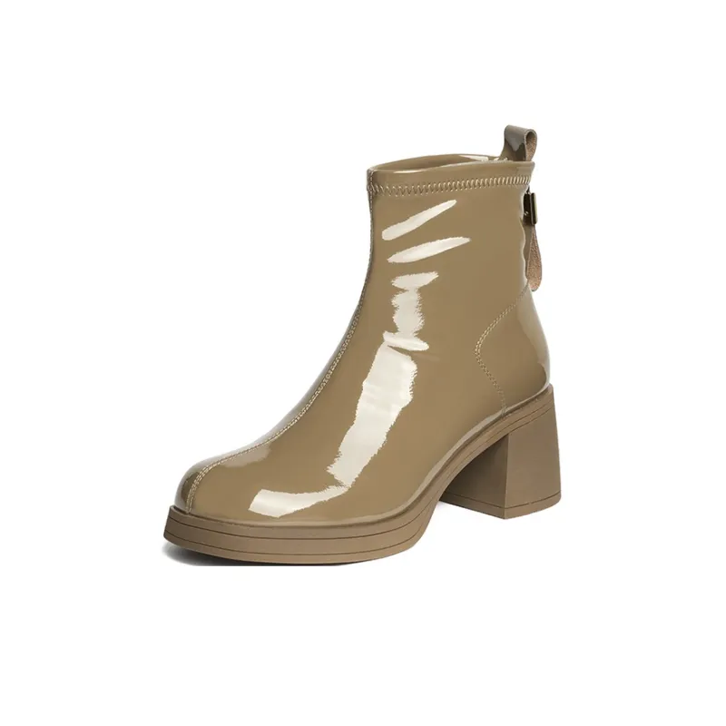 JOSINY Ankle Boots Women's Black/Yellow Green-6
