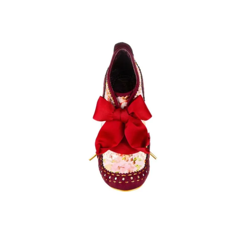 IRREGULAR CHOICE Abigails Party Chunky Heel High Heels 9.5cm Women's Red Pink-3