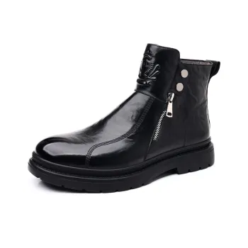 Help Ankle Boots Men Black/Brown