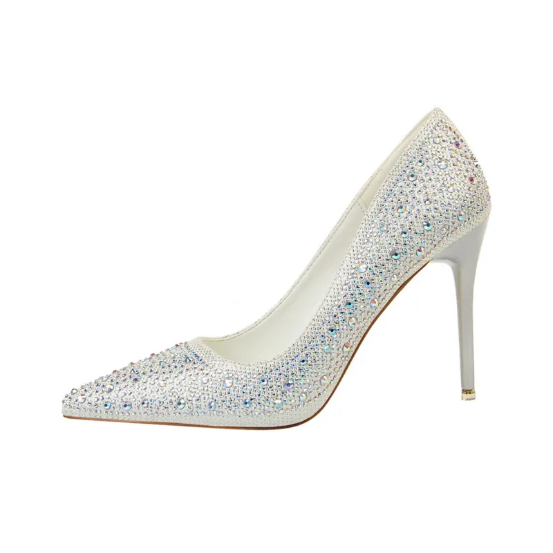 Dunnu Slim Heel High Heels 10CM Women's-13