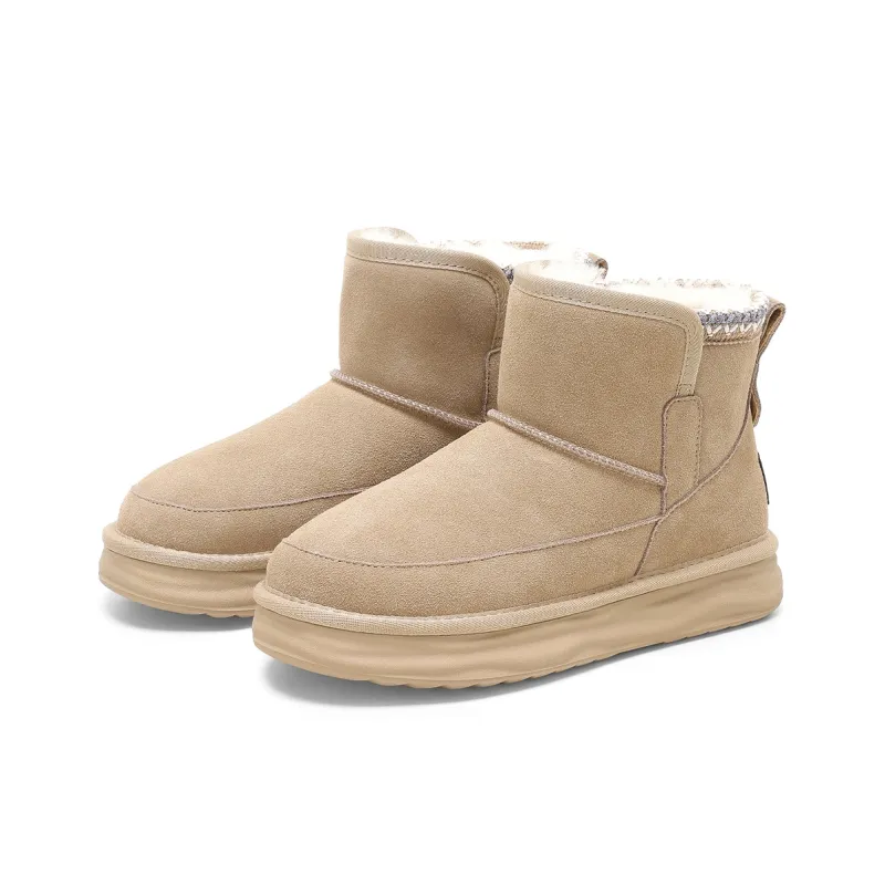 ST&SAT Warm Wear Resistant Slip Resistant 11cm Snow Boots Women's-2