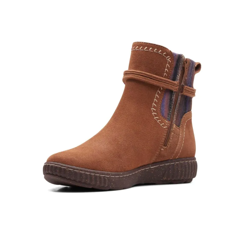 Clarks Caroline Lily Ankle Boots 3cm Women's Brown-2