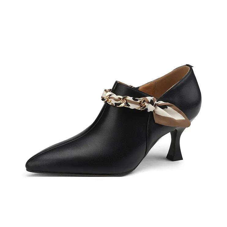 Bai Shiting Slim Heel High Heels 6.5cm Women's-0