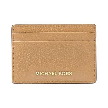 MICHAEL KORS Cow Leather Wallet Women's Camel