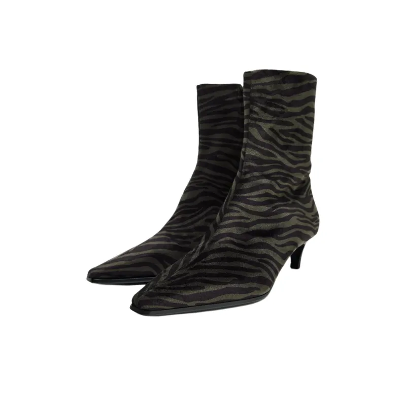 ZARA Ankle Boots 4.5cm Women's Black-2