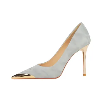 QITUMAUL Slim Heel High Heels 10cm Women's