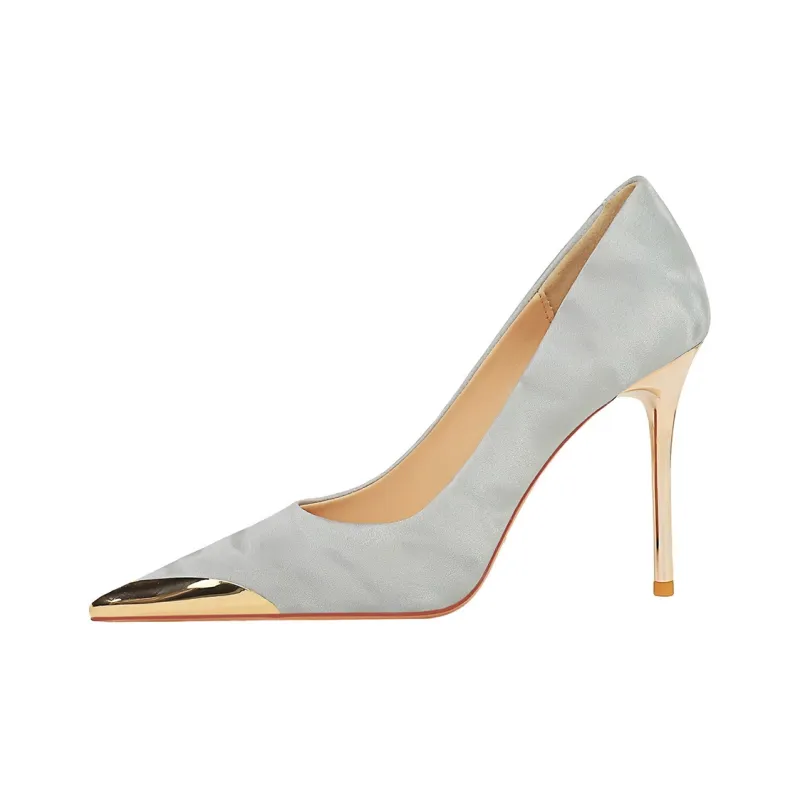 QITUMAUL Slim Heel High Heels 10cm Women's-0