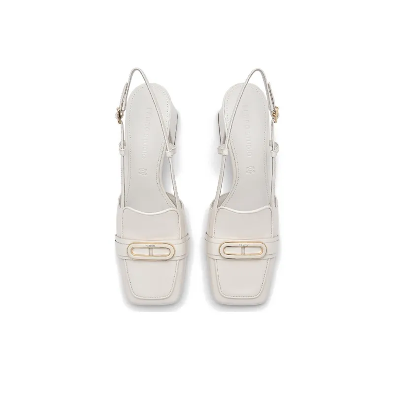 PEDRO Chunky Heel High Heels 6cm Women's-8