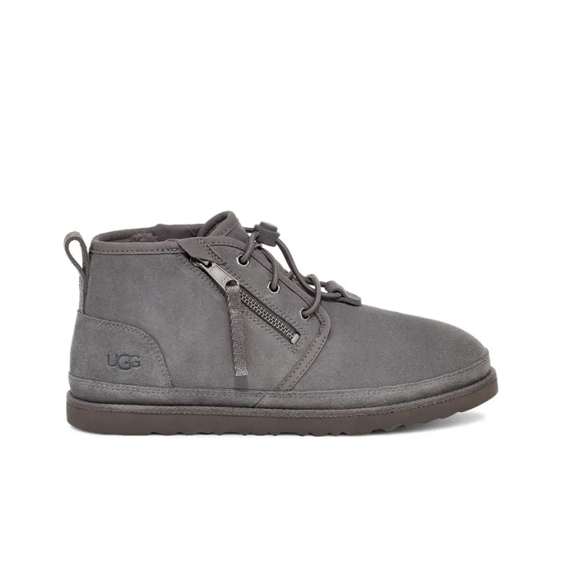 UGG Neumel Adaptive Double Zipper Snow Boots Gray-1