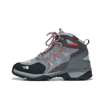 THE NORTH FACE Anti Slip Wear Resistant Mid Top Hiking Shoes Men's Gray