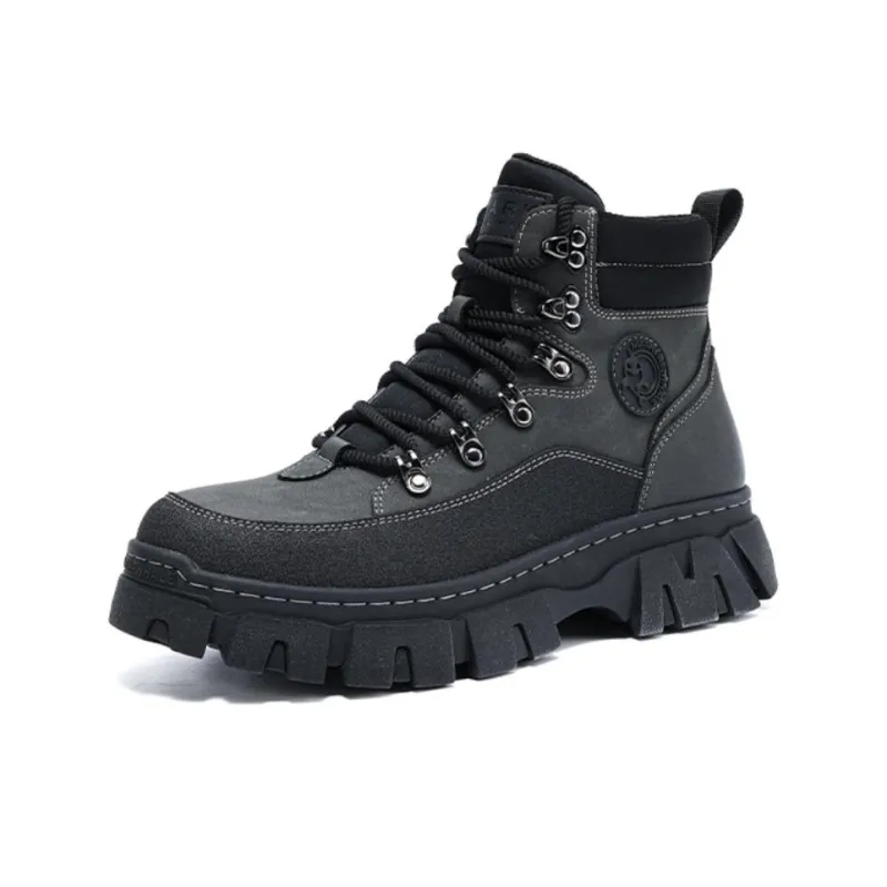FAIRWHALE Martin Boots Unisex Black-6