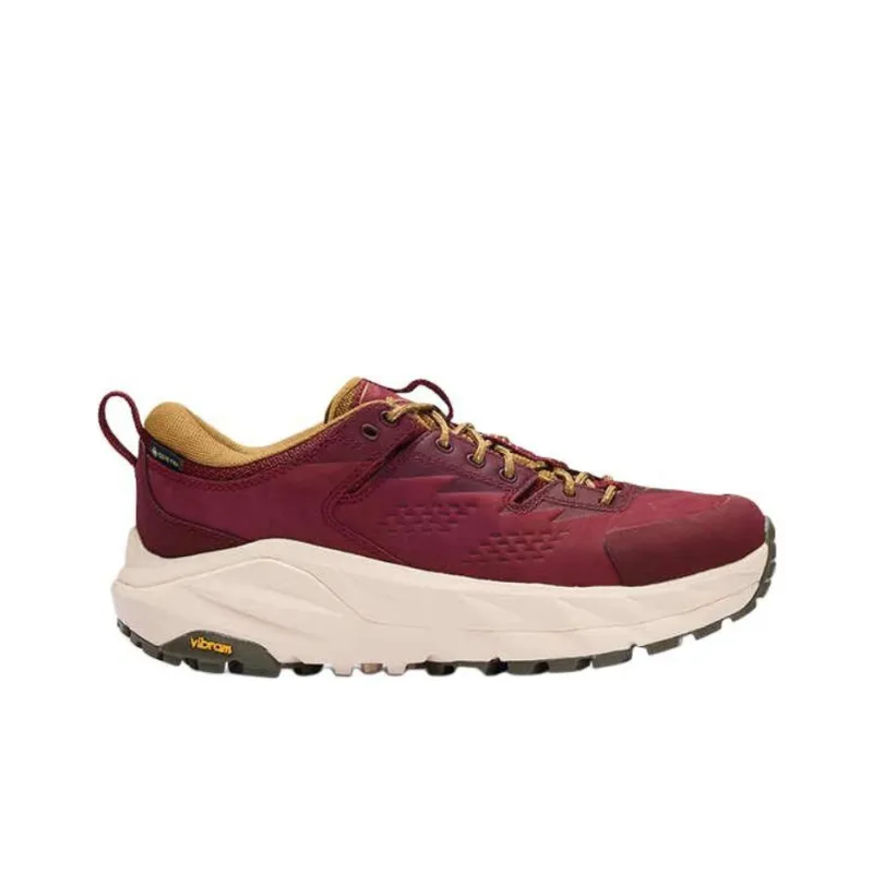 HOKA ONE ONE Kaha Wear resistant And Lightweight Low Top Trekking Shoes Unisex Red-1