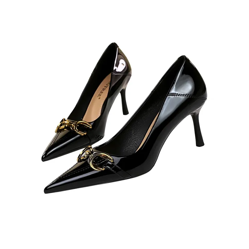 QITUMAUL Slim Heel High Heels Women's-2