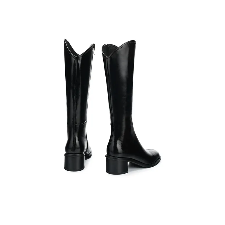 SATURDAY MODE Knee-high Boots Women's Black-4