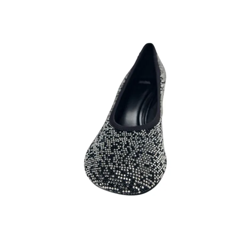ZARA Chunky Heel High Heels 5m Women's Silver Black-3