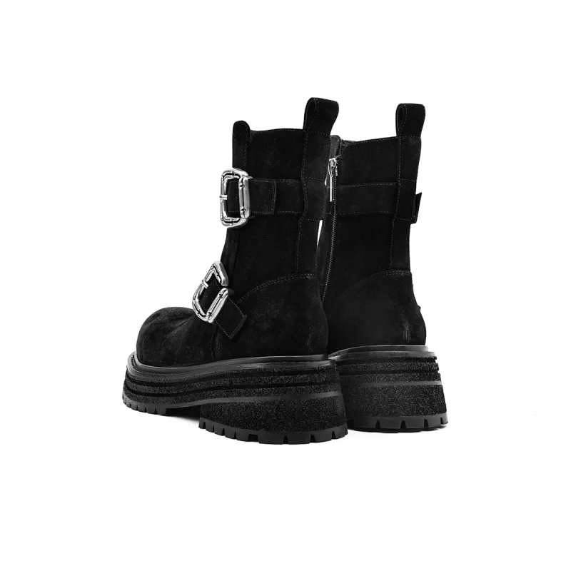 KMD Ankle Boots 6.5CM Women's Black-3