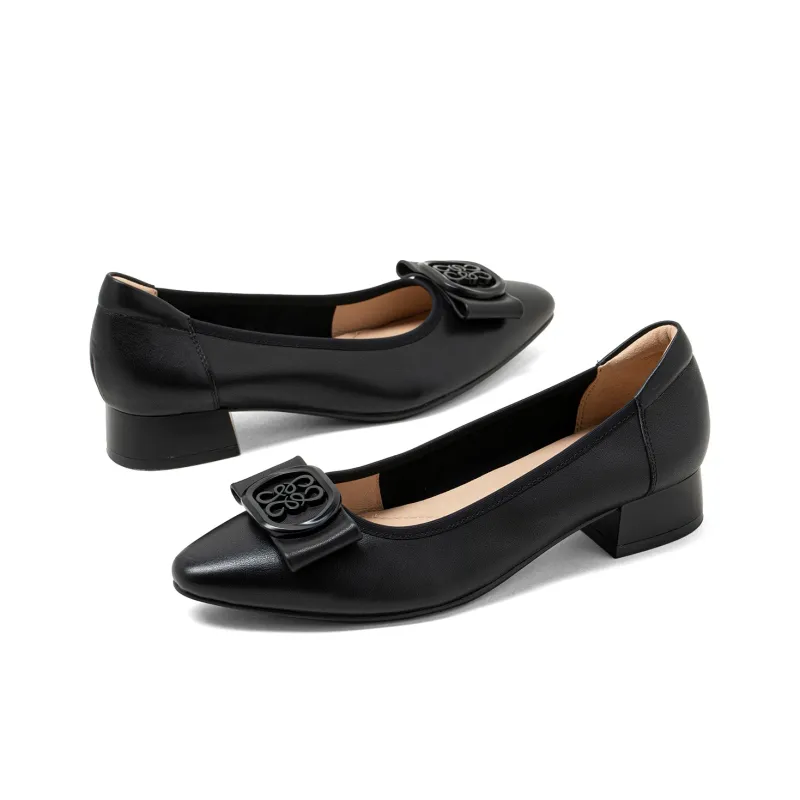 COMELY Chunky Heel High Heels 3cm Women's-7