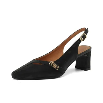 Echo&yolo Chunky Heel High Heels 5cm Women's