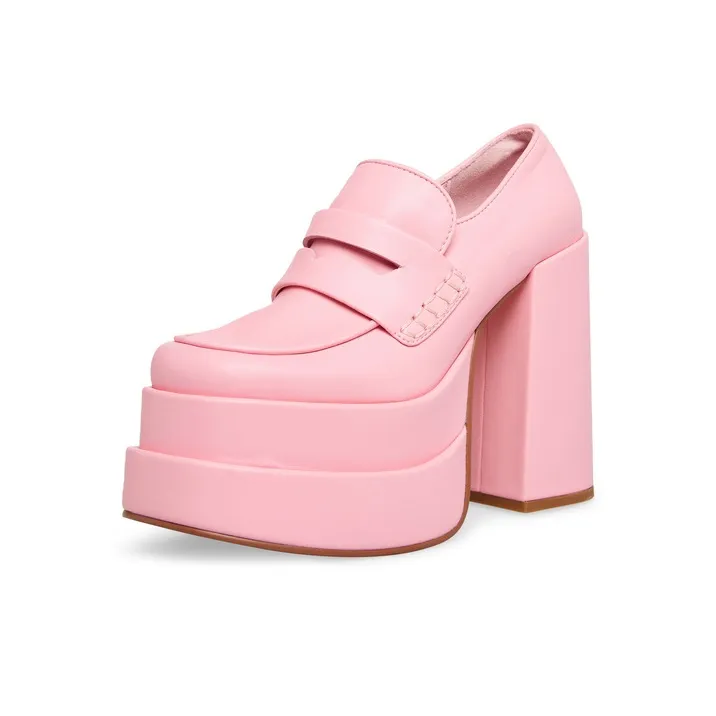 STEVE MADDEN Chunky Heel High Heels 12.8cm Women's-4