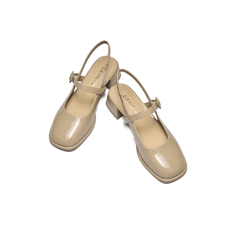 GEMEIQ High Heels Women's Ecru/Cream Apricot-6