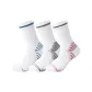 [3 Pack]White Gray+White Blue+White Pink