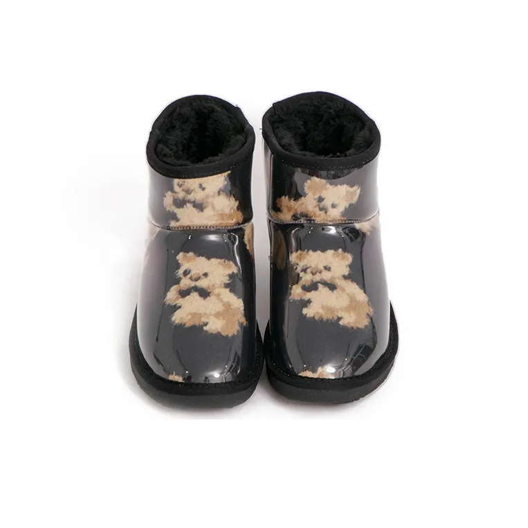 GRACEGIFT Thermal Waterproof Abrasion Resistant Short Snow Boots Women's-3