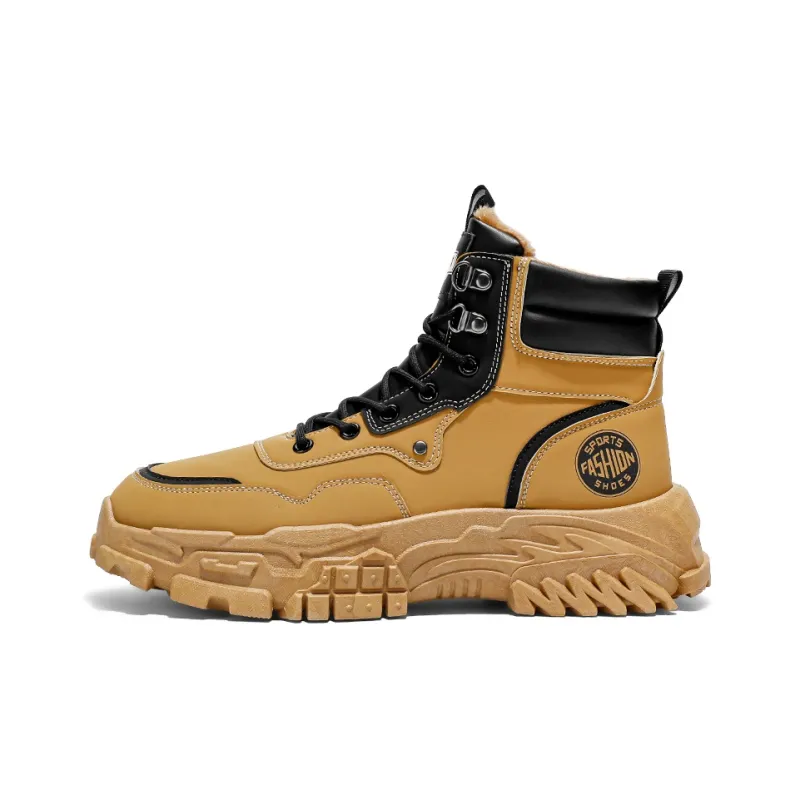 CariteSport Martin Boots Men Black/Khaki-12