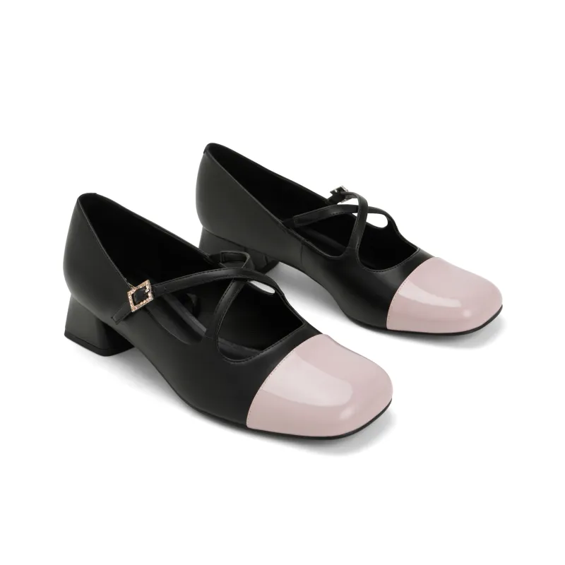 CHARLES&KEITH Glory Of Kings Collaboration Series Chunky Heel High Heels 3.6cm Women's-1