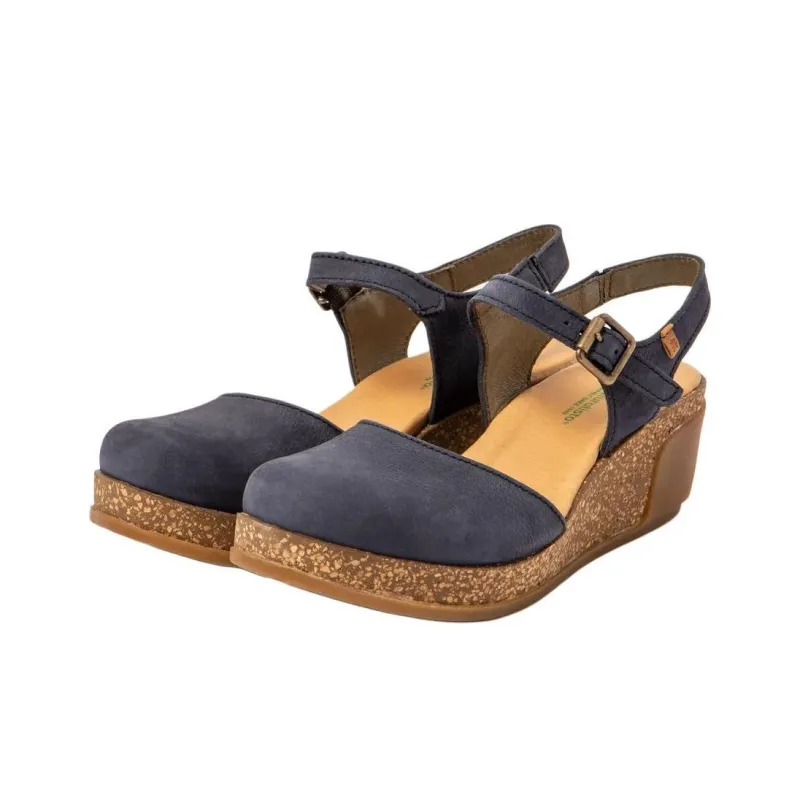 El Naturalista LEAVES Wedge Heel High Heels 5.5cm Women's Marine Blue-1