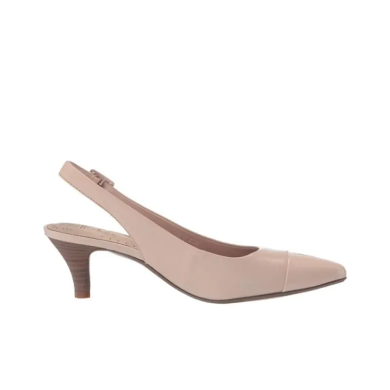 Clarks Slim Heel High Heels 7.5cm Women's Pink-1