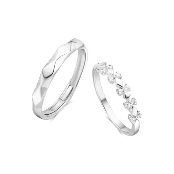 BLANK IN BLANK Sterling Silver Rings Unisex Girlfriend's Birthday