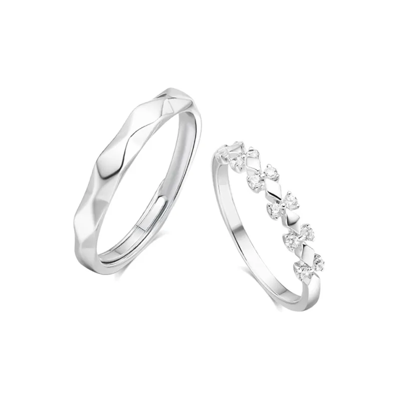 BLANK IN BLANK Sterling Silver Rings Unisex Girlfriend's Birthday-0