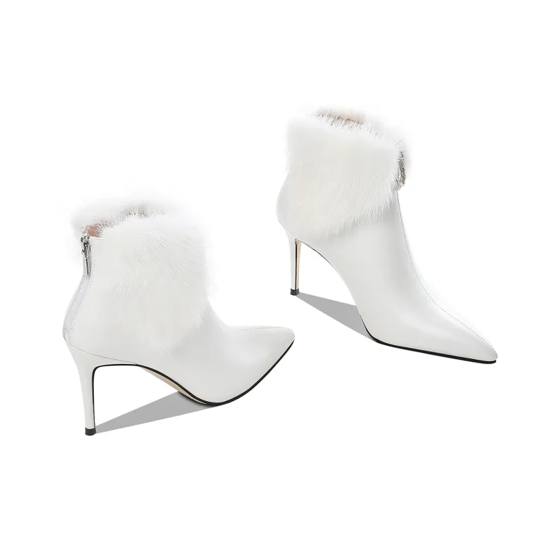 HAOYASENNU Ankle Boots 9cm Women's-2